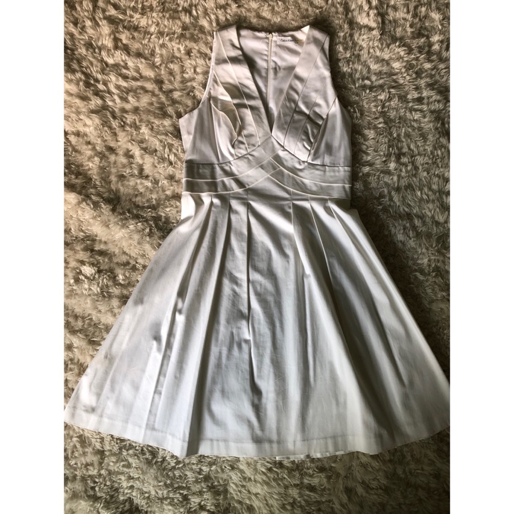 White Calvin Klein Sleeveless Dress - Picture 2 of 6